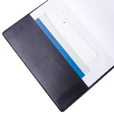 Блокнот Deli 7900 B5 250х175 мм, искусственная кожа, 80 л, черный