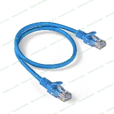 Патч-корд ExeGate EX286380RUS UTP-RJ45-RJ45-5e-0,5M-LSZH-BL, UTP, cat.5e, LSZH, 0.5м, синий