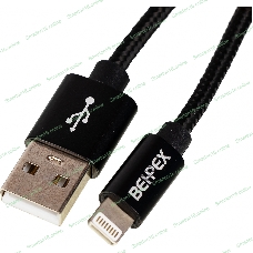 Кабель USB (m)-Lightning (m) 3м черный