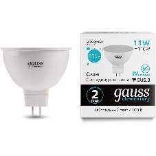 Лампа cветодиодная Gauss Elementary MR16 11W 850lm 4100K GU5.3 LED