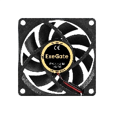 Вентилятор 12В DC ExeGate EX07015H2PM (70x70x15 мм, Hydraulic bearing (гидродинамический), 2pin+Molex, 2500RPM, 23dBA)