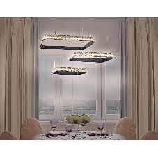 Светильник Ambrella light FA6166 BK черный 131W 720*500*900 (ПДУ РАДИО 2.4)
