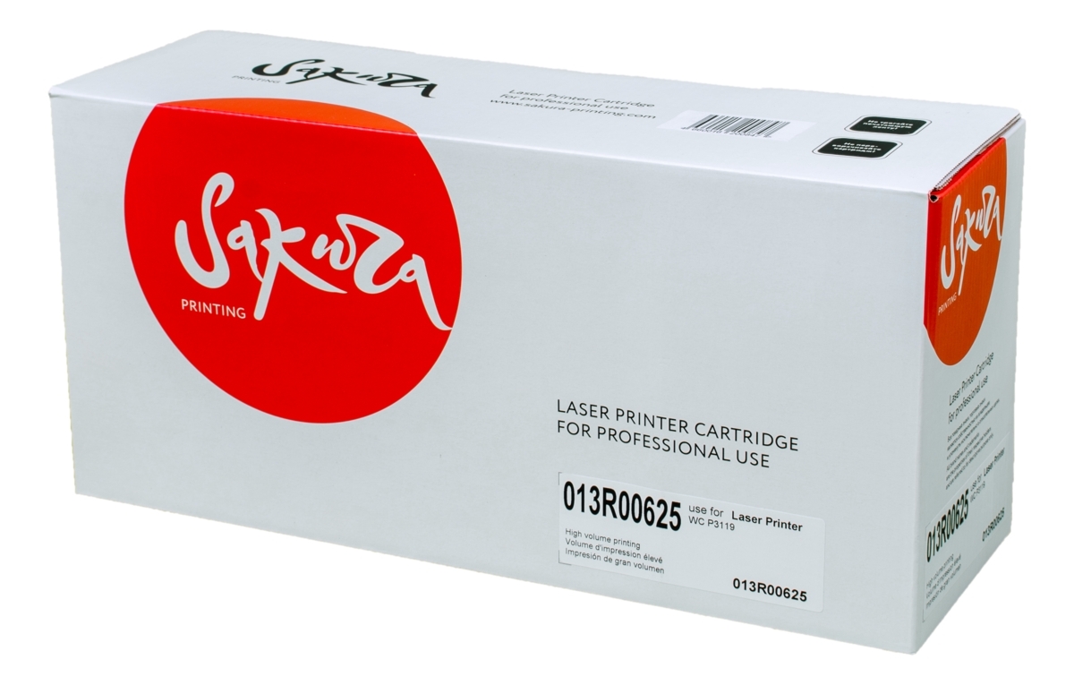 Картридж Sakura 013R00625 для Xerox WC3119, черный, 3000 к.