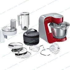 Кухонный комбайн Bosch MUM58720 1000Вт красный/серебристый