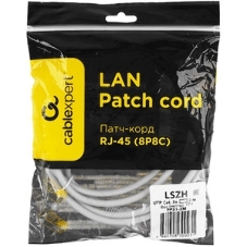 Патч-корд LSZH UTP Cablexpert PP31-2M cat.5e, 2м, литой, многожильный, серый
