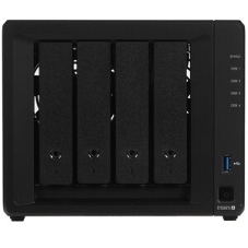 Сетевое хранилище Synology DiskStation DS925+ черный (AMD Ryzen V1500B/4Gb/4 pcs (3.5