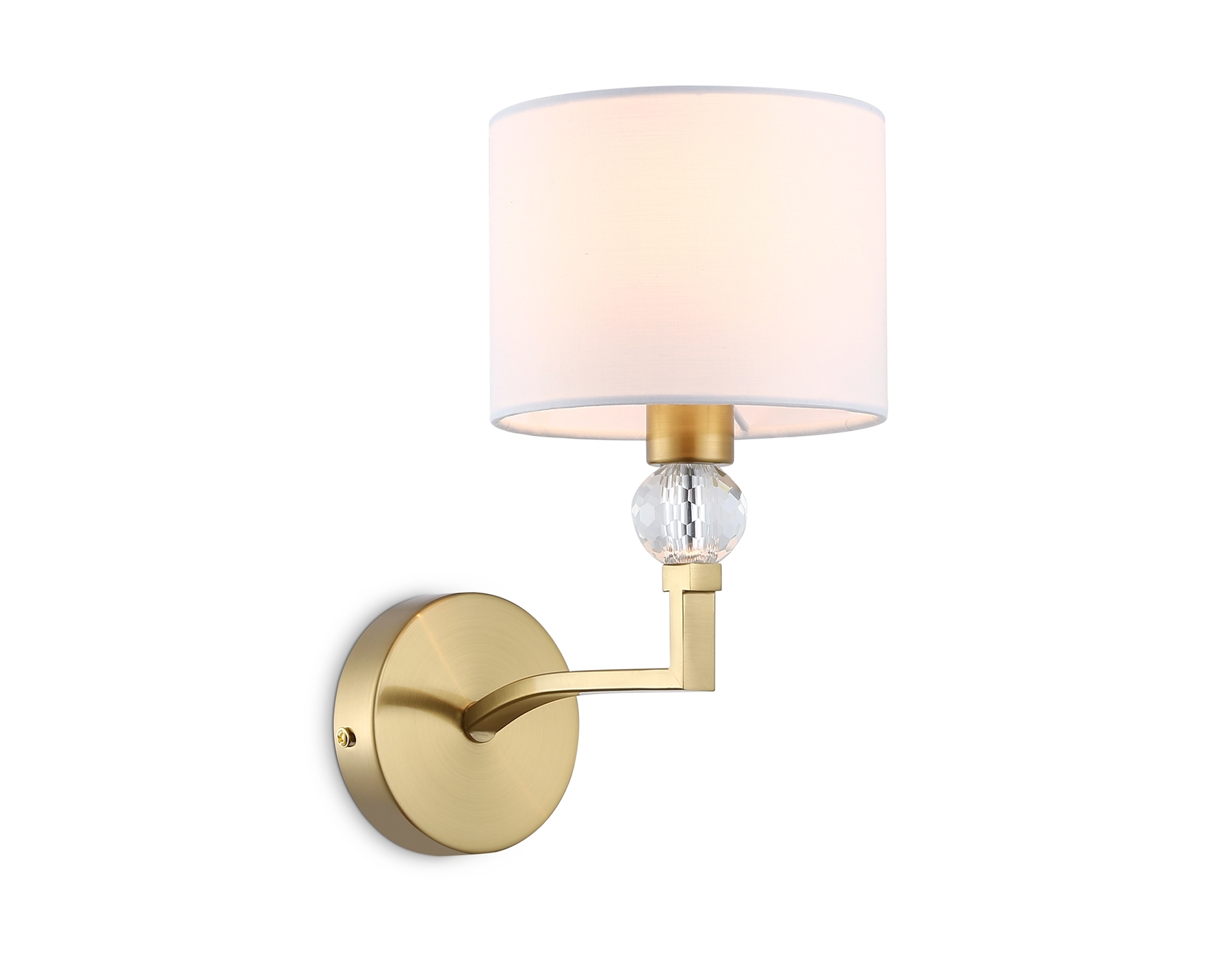 Настенный светильник Ambrella light LH71135 BS/WH латунь/белый E14 max 40W 220*140*250