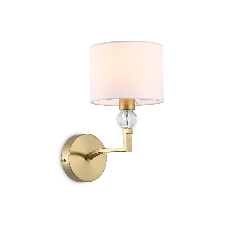 Настенный светильник Ambrella light LH71135 BS/WH латунь/белый E14 max 40W 220*140*250