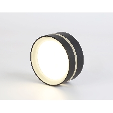 Светильник Ambrella light TN5389 SBK/FR черный песок/белый матовый GX53 IP44 D85*41
