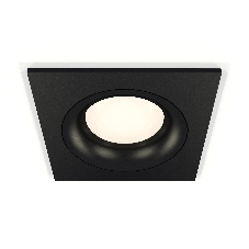 Комплект встраиваемого светильника Ambrella light XC7632002 SBK/PBK черный песок/черный полированный MR16 GU5.3 (C7632, N7011)