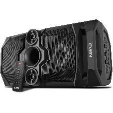 Мобильные колонки SVEN PS-655 2.0 черные (2x25W, mini Jack, USB Type-C, USB flash, Bluetooth, FM, micro SD, ПДУ, LED экран, 4400 мA, RGB подсветка)