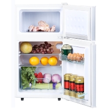 Холодильник Tesler RCT-100 WHITE, 2-х камерный, морозилка сверху, упр. механическое, капельная система,45.5х54х83.2