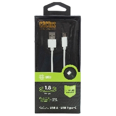 Кабель Cactus CS-USB.A.USB.C-1.8 USB (m)-USB Type-C (m) 1.8м белый блистер Кабель Cactus CS-USB.A.USB.C-1.8 USB (m)-USB Type-C (m) 1.8м белый блистер