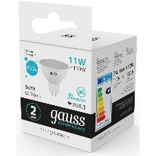 Лампа cветодиодная Gauss Elementary MR16 11W 850lm 4100K GU5.3 LED