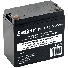 Аккумуляторная батарея ExeGate DT 1233 (12V 33Ah, под болт М6)