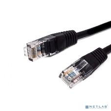 Кабель патч-корд, Filum FL-U5-3M-BK U/UTP 5e cat. 3м, 26AWG(7x0.16 мм), омедненный алюминий (CCA), PVC, чёрный