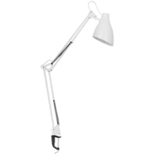 Светильник настольный Camelion KD-335 C01 белый с метал. струбциной, 230V, 40W, E27