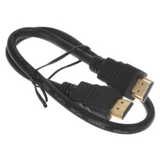 Кабель Cablexpert HDMI CC-HDMI4-0.5M, 19M/19M, v2.0, медь, позол.разъемы, экран, 0.5м, черный, пак