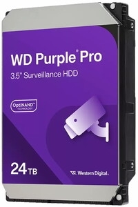 Жесткий диск WD SATA-III 24TB WD240PURP Surveillance Purple Pro (7200rpm) 512Mb 3.5