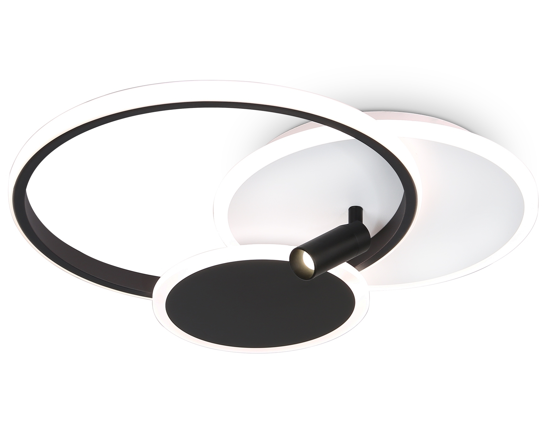 Светильник Ambrella light FL5118/3+1 WH/BK белый/черный 64W 3000K/4200K/6400K+4200K 480*425*110 (ПДУ ИК)