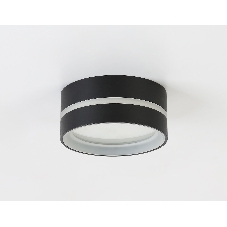 Светильник Ambrella light TN5389 SBK/FR черный песок/белый матовый GX53 IP44 D85*41