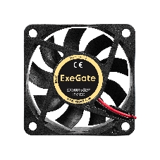 Вентилятор 12В DC ExeGate EX06015S2P (60x60x15 мм, Sleeve bearing (подшипник скольжения), 2pin, 3500RPM, 24dBA)