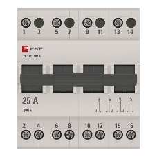 Переключатель трехпозиционный 4п 63А Basic EKF tps-4-63