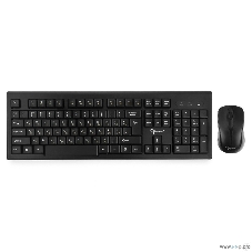 Комплект клавиатура+мышь Gembird KBS-8002 беспроводной, USB, 1000 DPI, чёрный