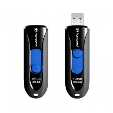 Флешка USB Transcend JetFlash 790 (TS128GJF790K), 128Gb, USB 3.0, R/W 90/40, черный/синий