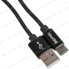 Кабель USB (m)-USB Type-C (m) 1м черный