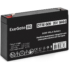 Аккумуляторная батарея ExeGate DTM 609 (6V 9Ah, клеммы F1)
