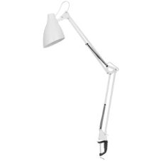 Светильник настольный Camelion KD-335 C01 белый с метал. струбциной, 230V, 40W, E27