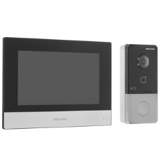 Комплект домофона Hikvision DS-KIS603-P(C) серебристый