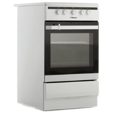 Плита электрическая Hansa FCCW54002 белый, конфорок 4 шт, духовка 68 л, 50 см x 85 см x 60 см