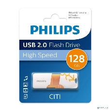 Флешка USB PHILIPS CITI2.0 (FM12FD130B/97), 128Gb, USB 2.0, R/W 10/2, белый