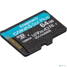 Флеш карта microSDXC 64Gb Kingston SDCG4/64GbSP Canvas Go! Plus V30 A2 w/o adapter
