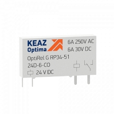 Реле промежуточное OptiRel G RP34-51-24D-6-CO-S