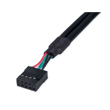 Планка USB 2.0 на заднюю панель низкопрофильная Cablexpert CCUSBRECEPTACLE-LP, 2 порта USB