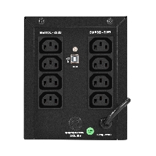 Источник бесперебойного питания ExeGate Power NB-2200.LED.AVR.8C13.USB (2200VA/1300W, LED, AVR, 8*C13, USB, батарея 12V 9Ah - 2 шт., металлический корпус, Black)