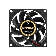Вентилятор 12В DC ExeGate EX07015S2P (70x70x15 мм, Sleeve bearing (подшипник скольжения), 2pin, 2500RPM, 23dBA)