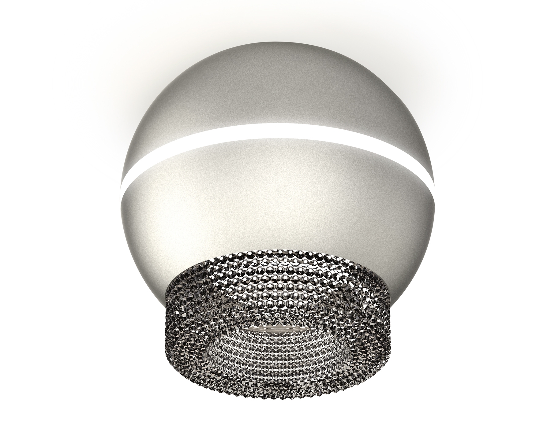 Светильник Ambrella Light XS1103020 SSL/BK серебро песок/тонированный MR16 GU5.3 LED 3W 4200K (C1103, N7192)