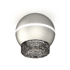Светильник Ambrella Light XS1103020 SSL/BK серебро песок/тонированный MR16 GU5.3 LED 3W 4200K (C1103, N7192)