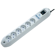 Сетевой фильтр Pilot GL 6 розеток (5 евро + 1 без заземления) 3 м Surge protector Pilot GL 6 outlets (5 euro + 1 without ground) 10A/2.2kVt, 3m