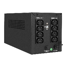 Источник бесперебойного питания ExeGate Power NB-2200.LED.AVR.8C13.USB (2200VA/1300W, LED, AVR, 8*C13, USB, батарея 12V 9Ah - 2 шт., металлический корпус, Black)