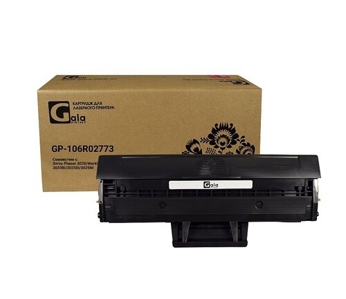 Картридж GP-106R02773 для принтеров Xerox Phaser 3020/WorkCentre 3025/3020BI/3025BI/3025NI 2 шт по 1500 копий в упаковке GalaPrint