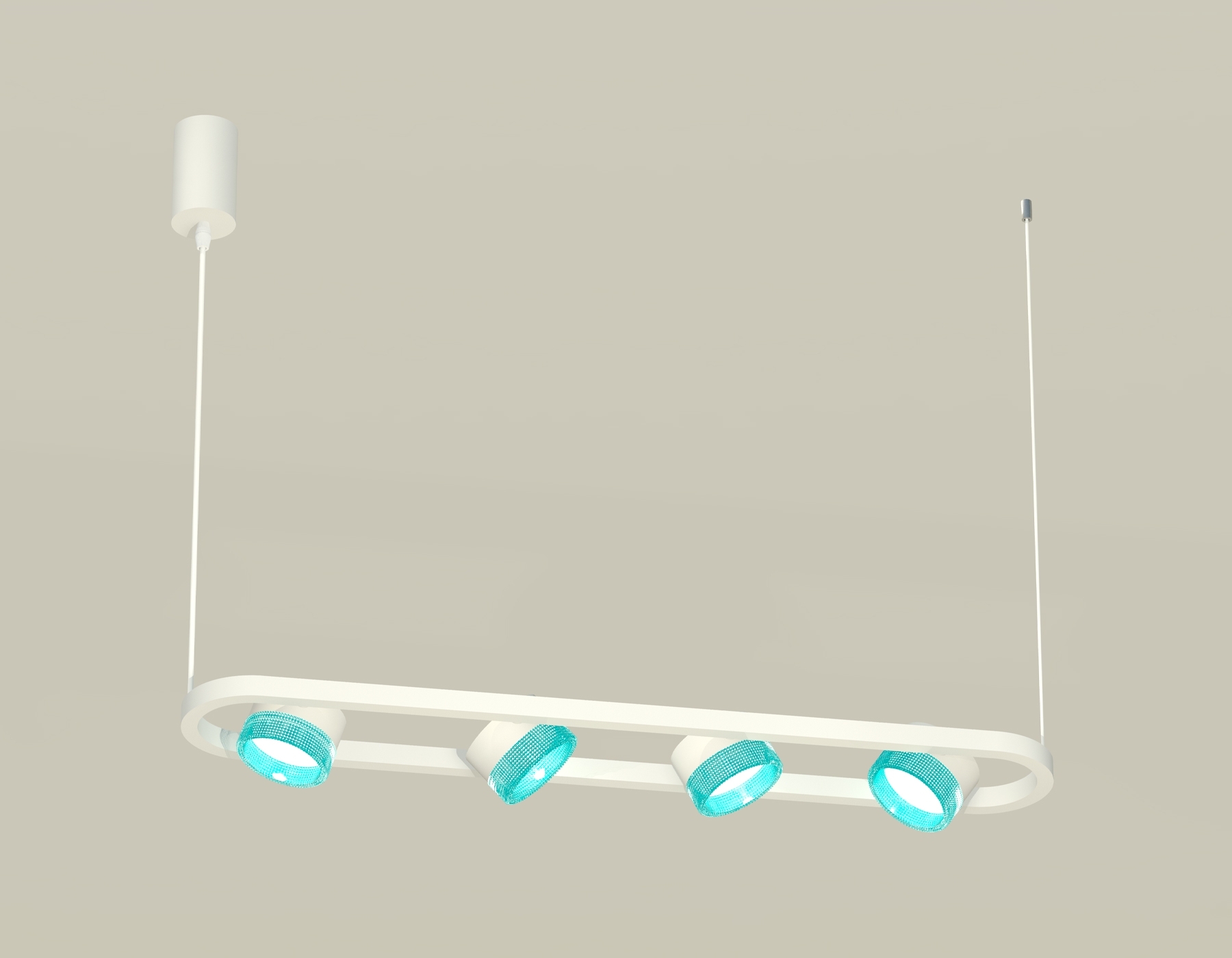 Светильник Ambrella light XB9163201/4 SWH/BL белый песок/голубой GX53 (C9163, N8488)