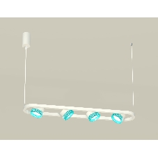 Светильник Ambrella light XB9163201/4 SWH/BL белый песок/голубой GX53 (C9163, N8488)