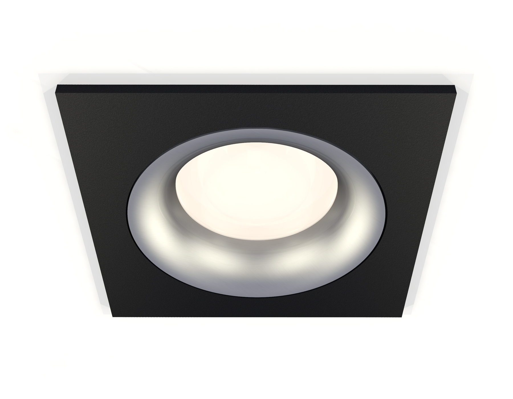 Комплект встраиваемого светильника Ambrella light XC7632004 SBK/MCH черный песок/хром матовый MR16 GU5.3 (C7632, N7013)
