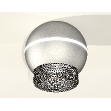 Светильник Ambrella Light XS1103020 SSL/BK серебро песок/тонированный MR16 GU5.3 LED 3W 4200K (C1103, N7192)