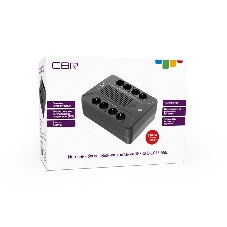 Источник бесперебойного питания CBR UPS-OFB-101E-650/650 ВА/390 Вт/8xSchuko CEE 7